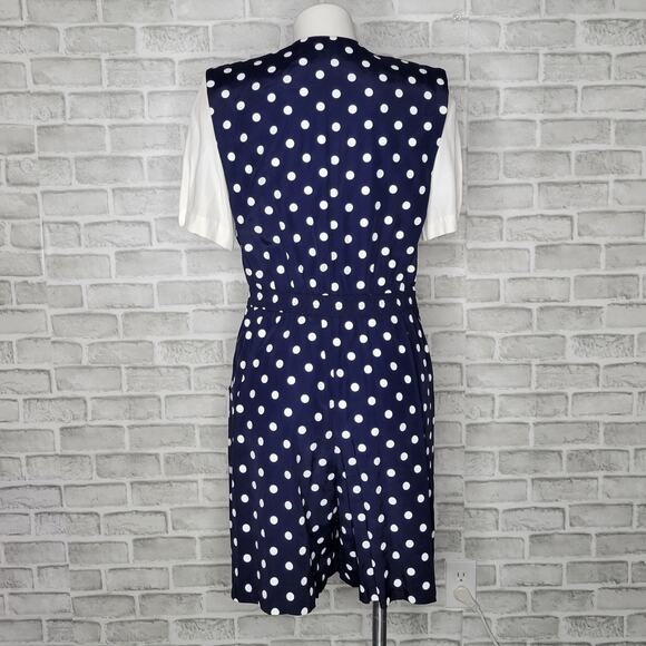Vintage R.J. Stevens 80s Polka Dot Romper, size 10 - Picture 5 of 7